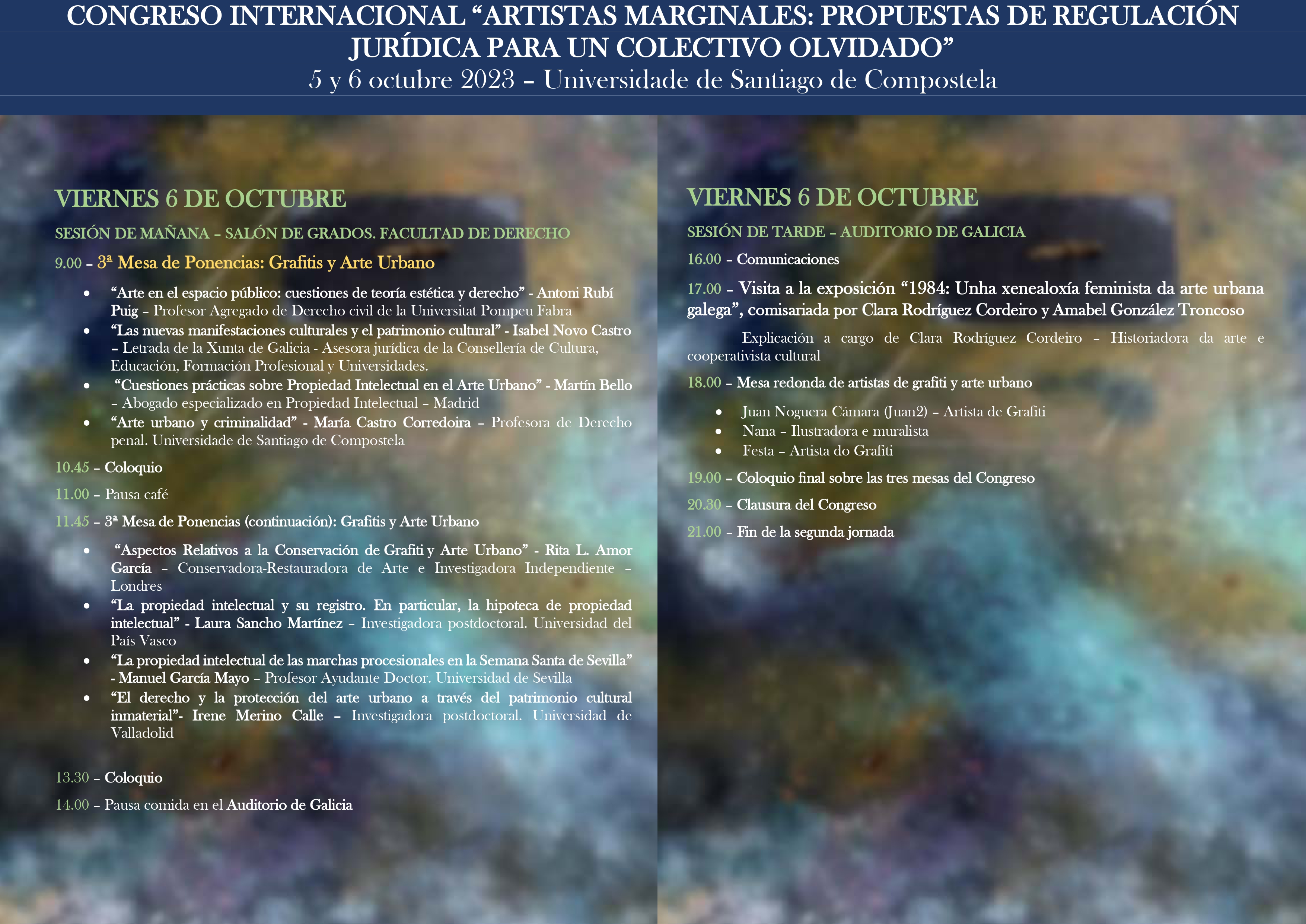 Programa artistas octubre 2 v2